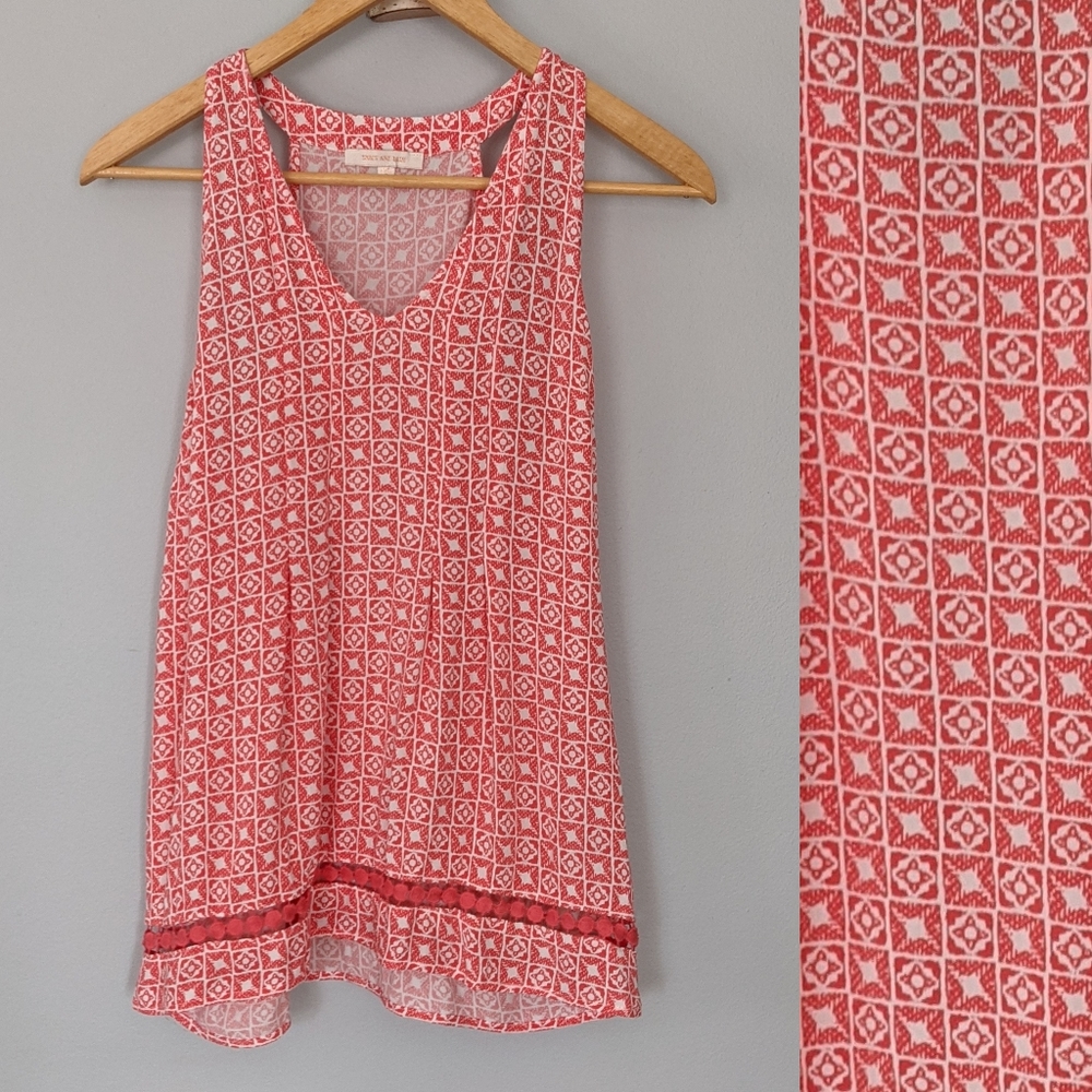 Skies Are Blue Jubilee Crochet Detail Top